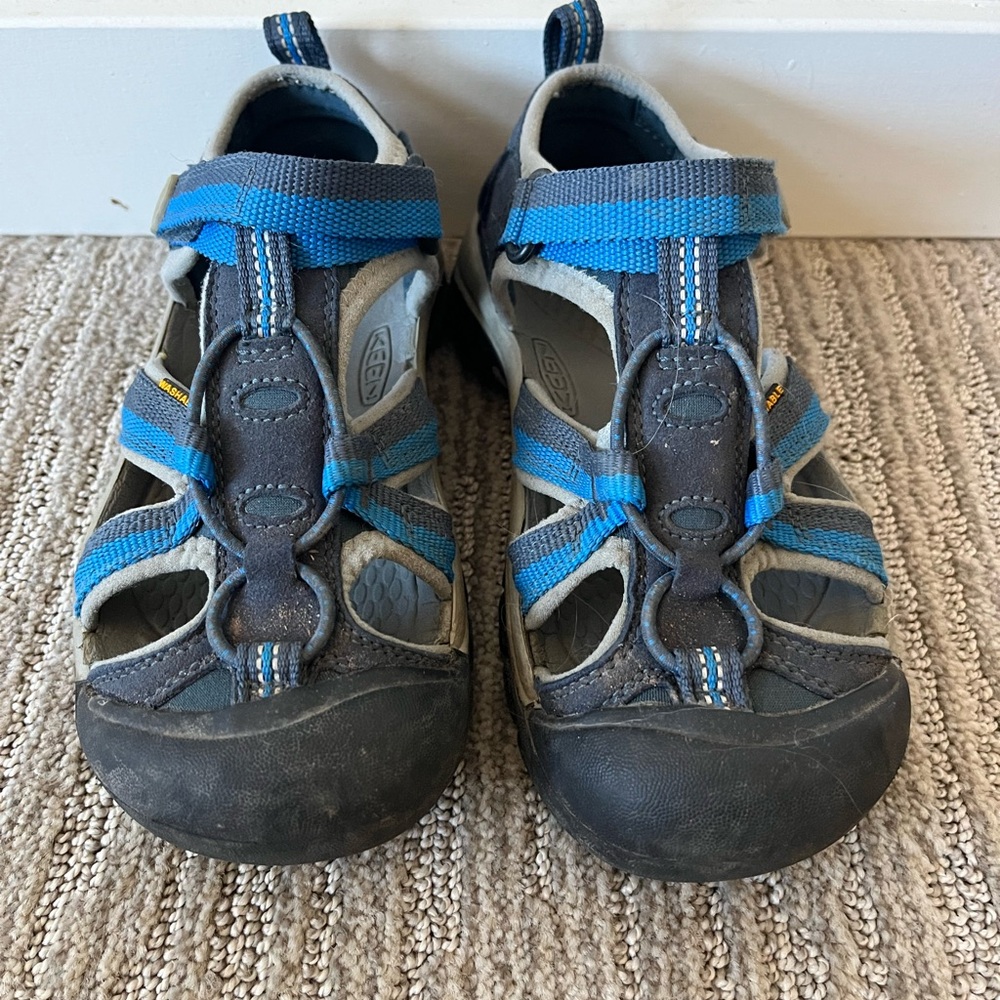 Kids Keen Blue and Gray Outdoor Sandals